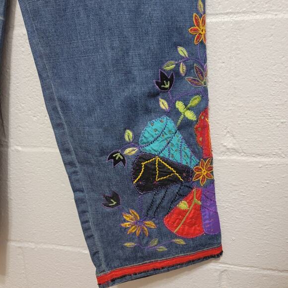 Chicos Embroidered Jeans - Picture 5 of 10